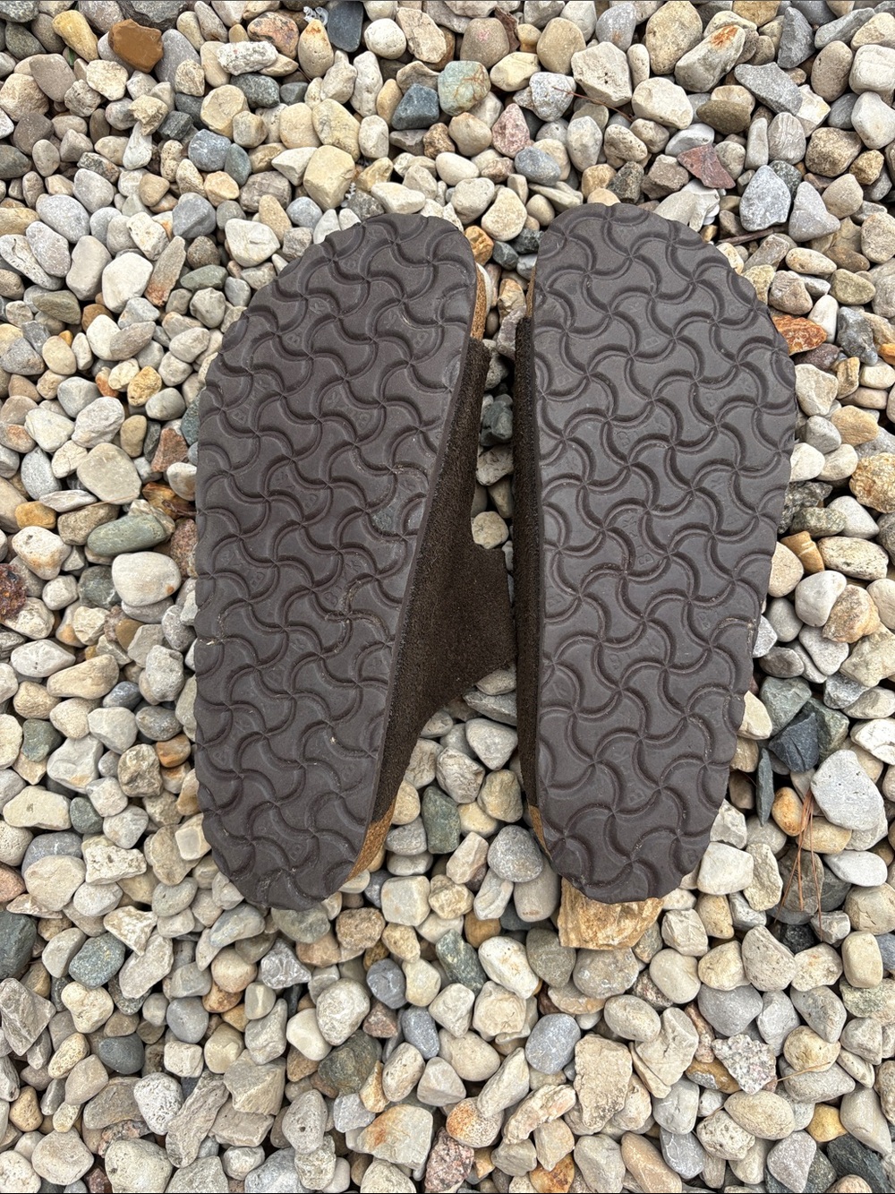 Birkenstock Brown Suede Two-Strap Sandals with Buckles - Picture 2 of 6